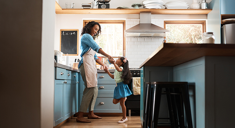 The kitchen is our happy place